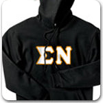 Sigma Nu Fraternity custom lettered Greek merchandise