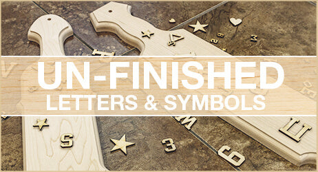 Unfinished letters and symbols