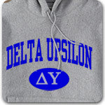 Delta Upsilon Fraternity custom printed Greek merchandise
