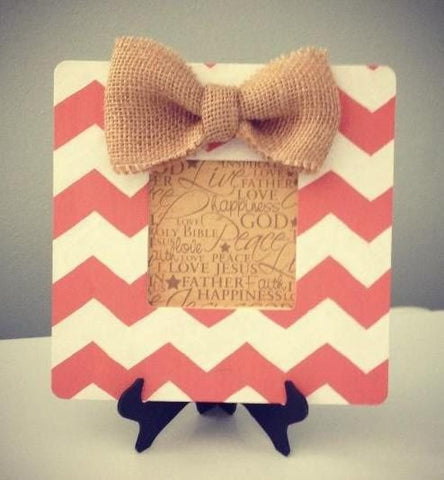 greek fraternity sorority chevron print picture frame diy 