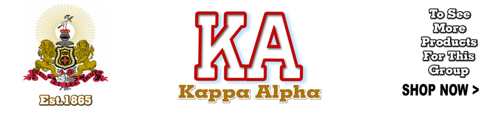 Kappa Alpha Fraternity letter apparel Custom Greek merchandise