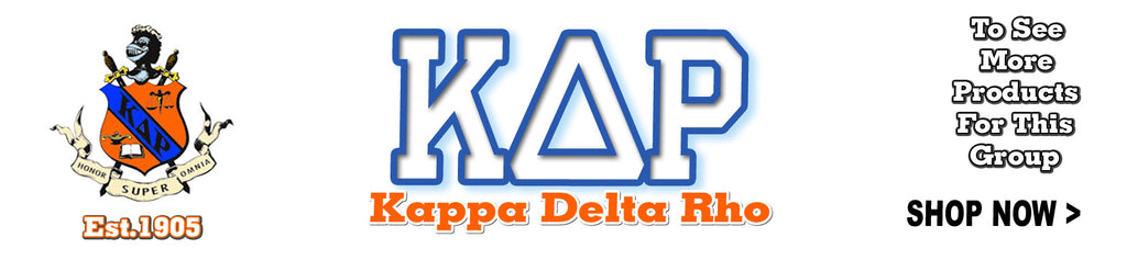 Kappa Delta Rho Fraternity custom Greek merchandise