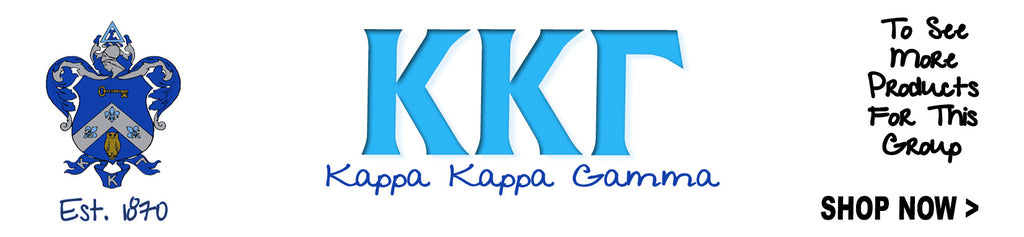 Kappa Kappa Gamma Sorority clothing and custom Greek merchandise