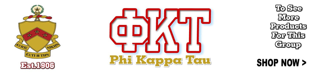 Phi Kappa Tau Fraternity letter clothing Custom Greek merchandise