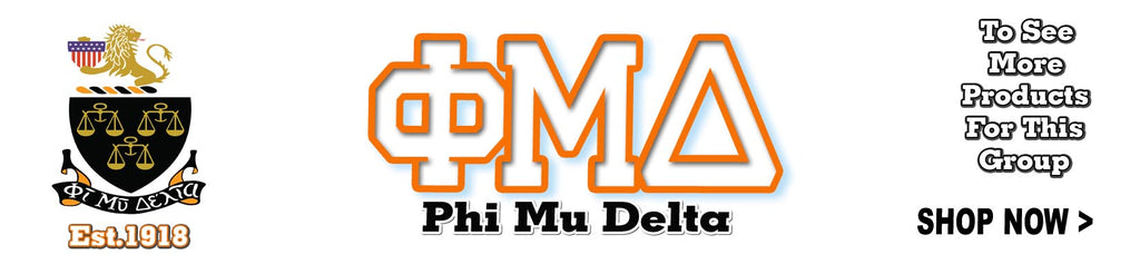 Phi Mu Delta Fraternity clothing and Custom Greek gear