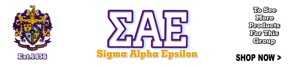 Sigma Alpha Epsilon Fraternity clothing and Custom Greek gear