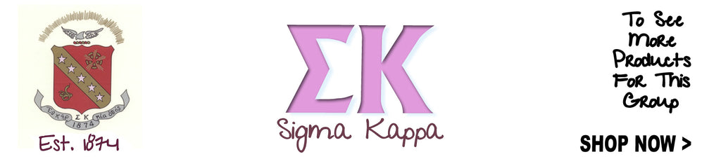 Sigma Kappa Sorority clothing and custom Greek merchandise