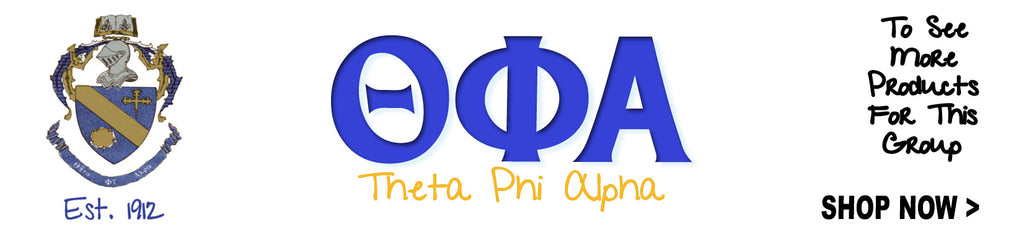 Theta Phi Alpha Sorority clothing and Custom Greek merchandise