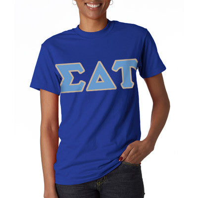 Sigma Delta Tau Letter T-Shirt Greek 