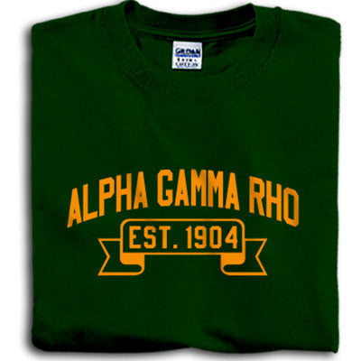 Alpha Gamma Rho printed Fraternity clothing Custom Greek printed shirts