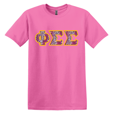 Sorority Short-Sleeve T-Shirt with Custom Greek Letters