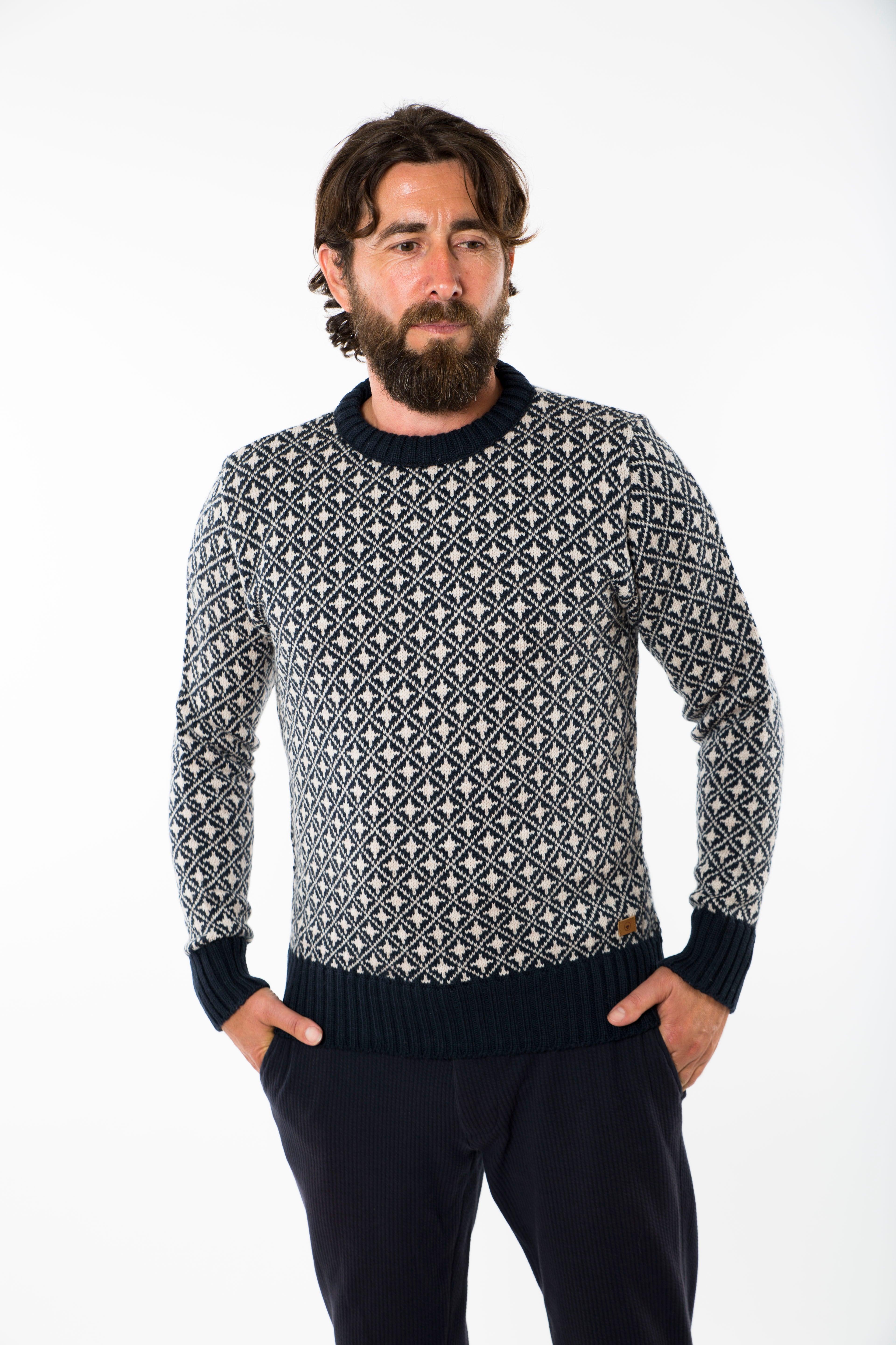 Billede af Bjorn Sweater - Fuza Wool - Midnight Blue