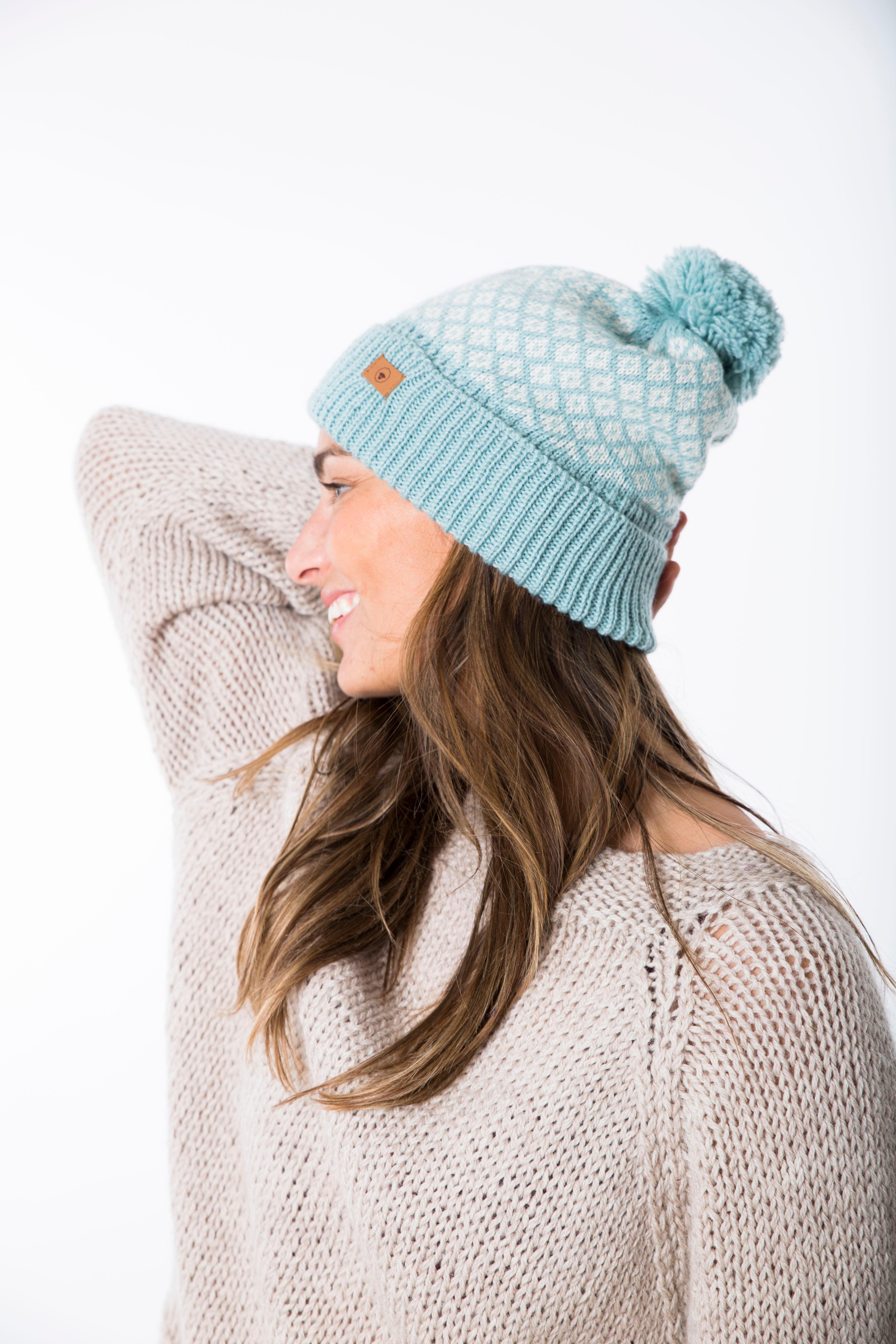 Se Iris Hat - Fuza Wool - T Blue hos Fuza Wool