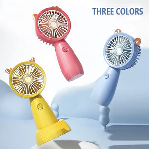 USB Mini Handheld Fan Outdoor Mini Creative Desktop Office Mute Charging Portable Handheld Fan - Sunshine on the Seas - Portable Fan USB