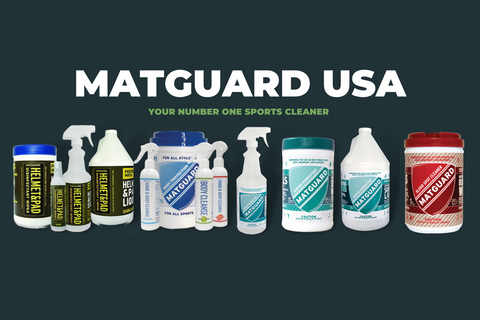 An image showcasing how matguard usa's disinfectant products are used to help prevent skin diseases that show up as red itchy spots on the skin.