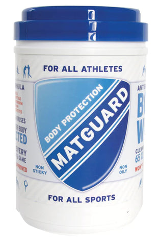 Matguard USA Body Wipes - Convenient and effective body wipes for skin disinfection and preventing infections in wrestling.
