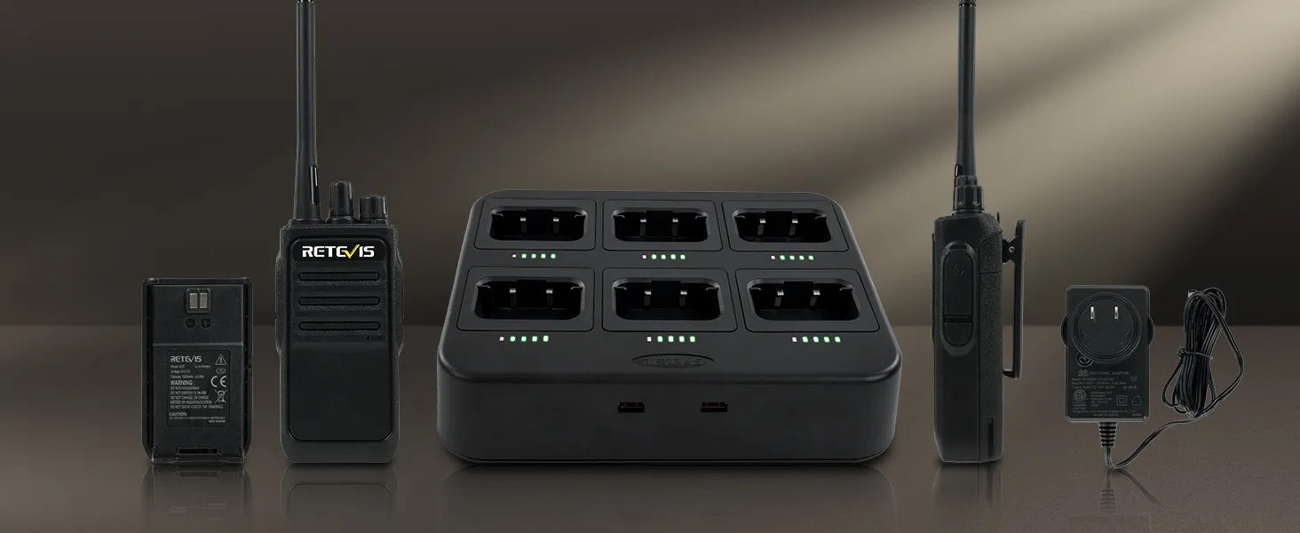 Retevis RT17 FRS Radio with Six Way Charger