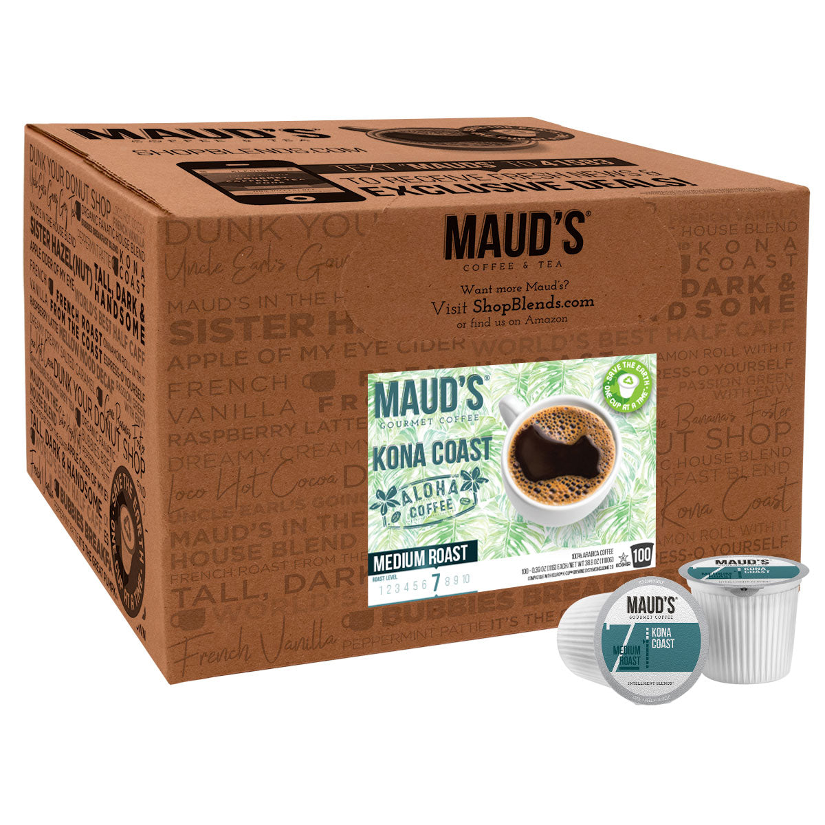 Maud's Kona Blend Coffee Pods