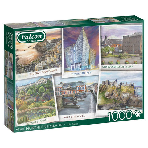 Falcon de Luxe - Visit Northern Ireland - 1000 Piece Jigsaw Puzzle