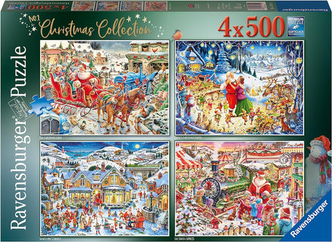 Ravensburger - Christmas Collection - 4 x 500 Piece Jigsaw Puzzle