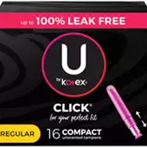 U by Kotex CleanWear Ultra Thin Pads with Wings, Regular, Unscented, 18  Count