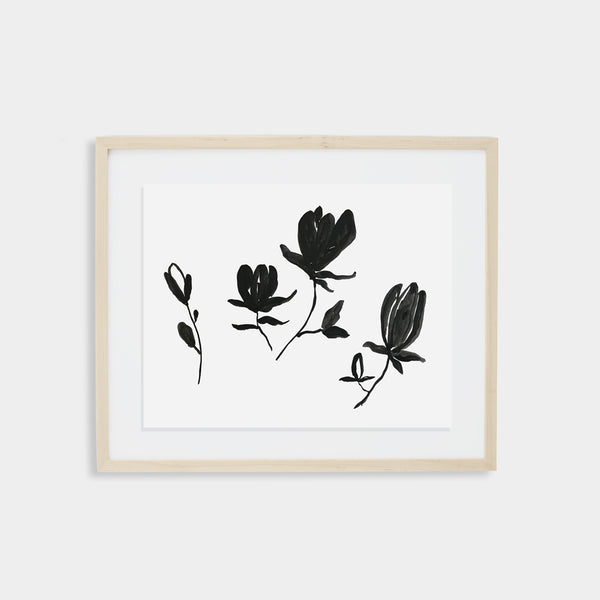Magnolia Print - Black – Lewis
