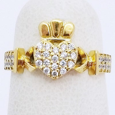 anillo de claddagh de oro