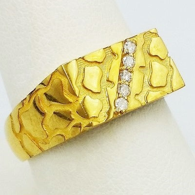 anillo de oro amarillo puro