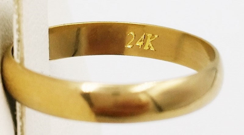 anillo de matrimonio de oro 24 quilates