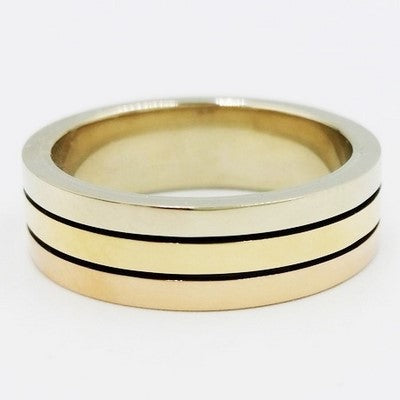 anillo tres oros para hombre