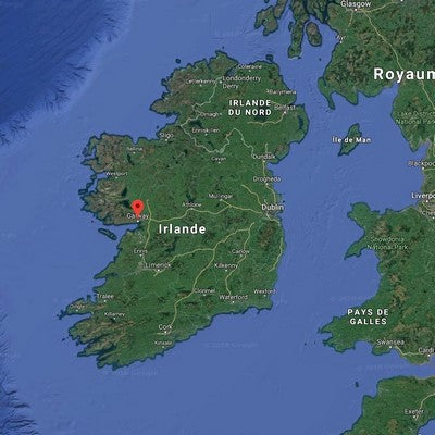 localización del pueblo de claddagh en Irlanda