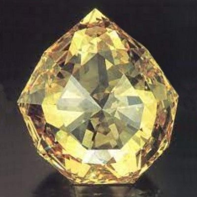 diamante florentino de color amarillo