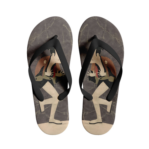 pod personalized customization print on demand footwear ukiyo-e the slave edo soldier of otani oniji iii slippers 1916 5