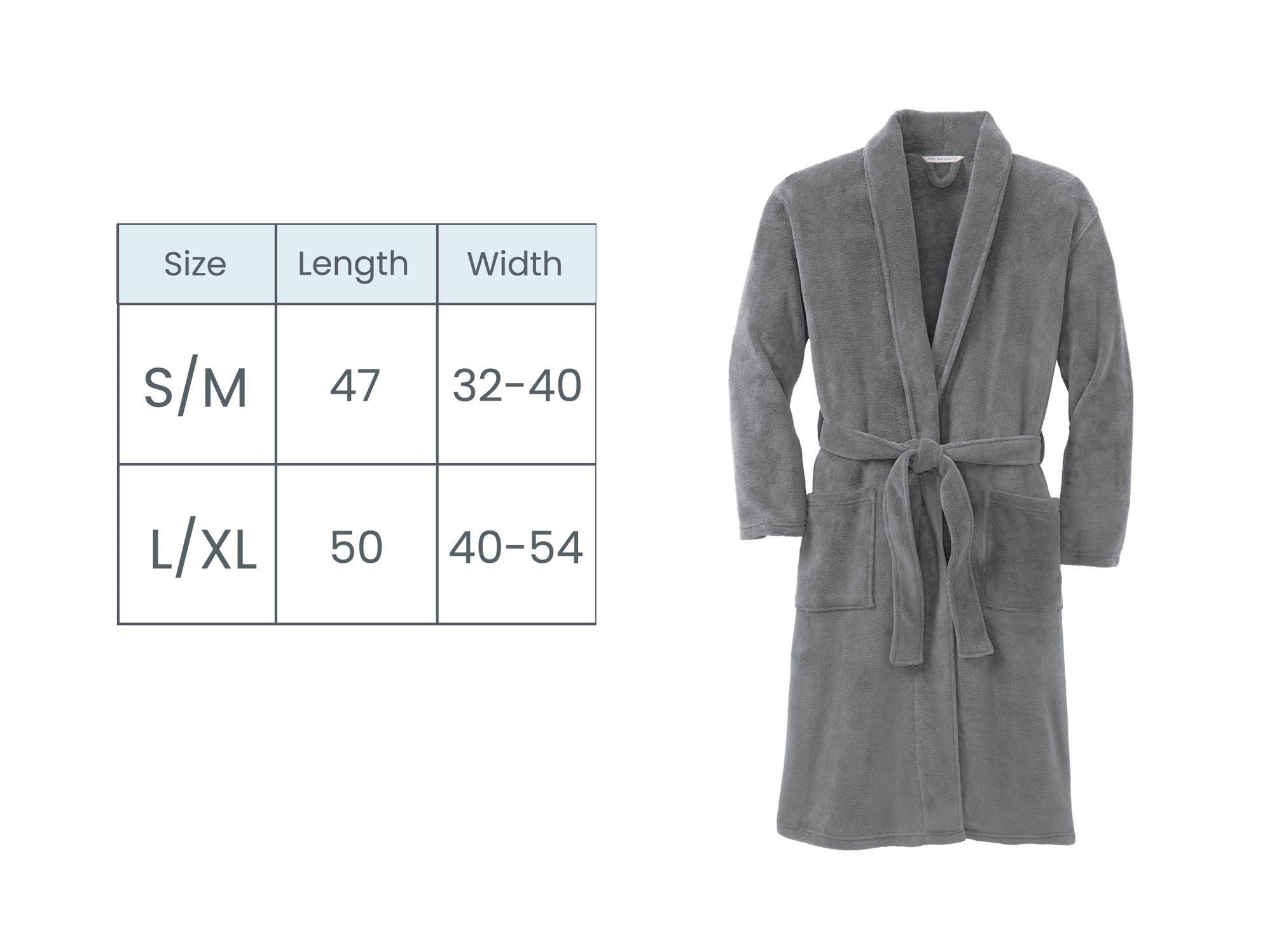 robe size guide