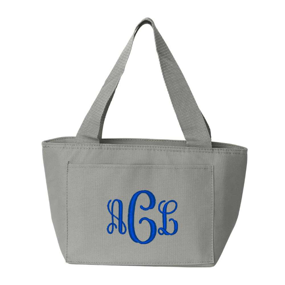 monogrammed lunch tote