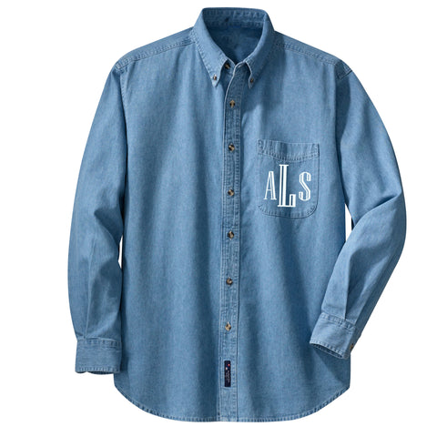 women's monogrammed button down shirts