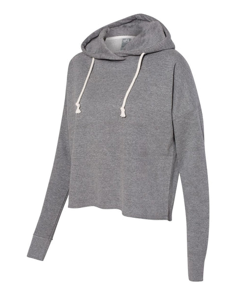 hooded high low sweatshirt