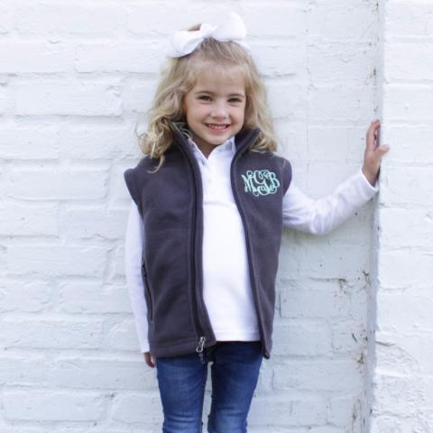 girls fleece vest