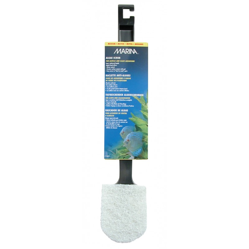 Limpa Vidros Cabo Plastico 33cm para Aquarios