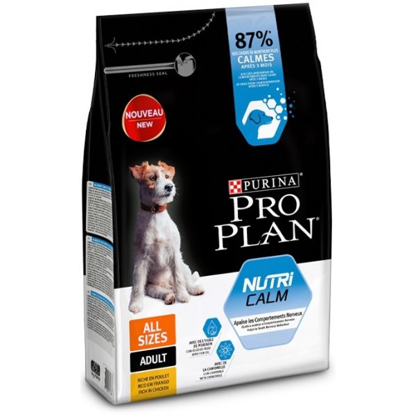 Pro Plan Nutricalm 3Kg - Ração Seca de Frango para Cão