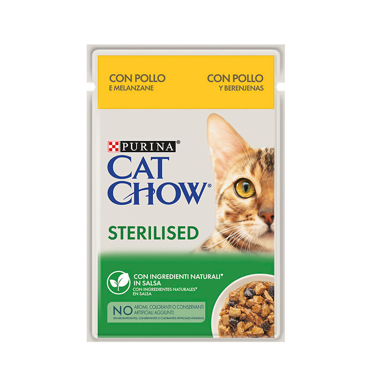 Cat Chow Sterilised Wet 85g - Comida Húmida para Gato