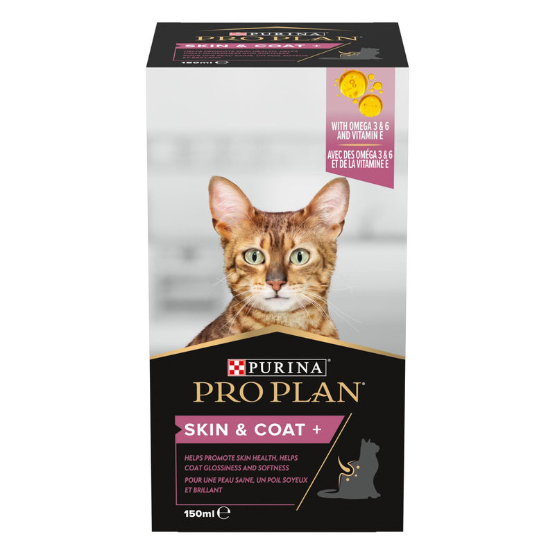 Pro Plan Skin E Coat +150ml - Suplemento para a Pele e Pelo dos Gatos