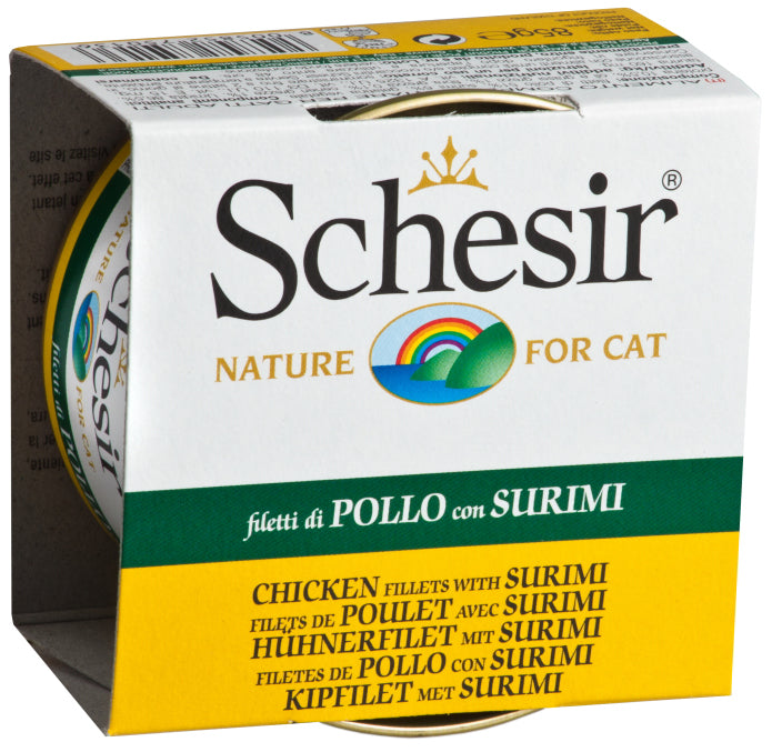 Schesir Cat AtumESurimi 85g - Comida Húmida em Lata para Gato