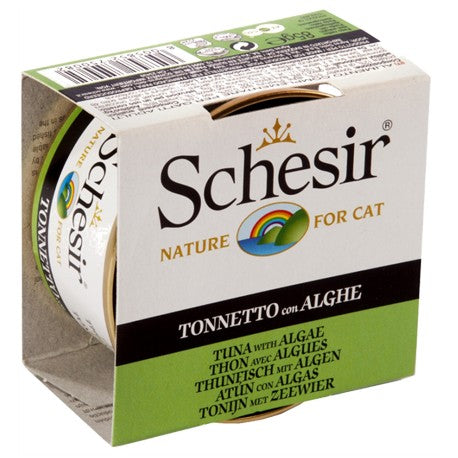 Schesir Cat Atum C/ Algas 85g - Comida Húmida em Lata para Gato
