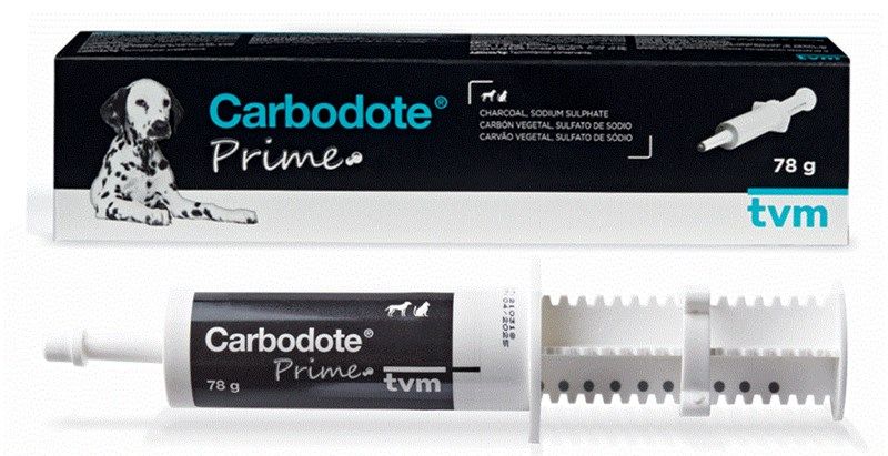 Carbodote Prime 78Gr - Em caso de ingestão de substancias indesejáveis nos Cães