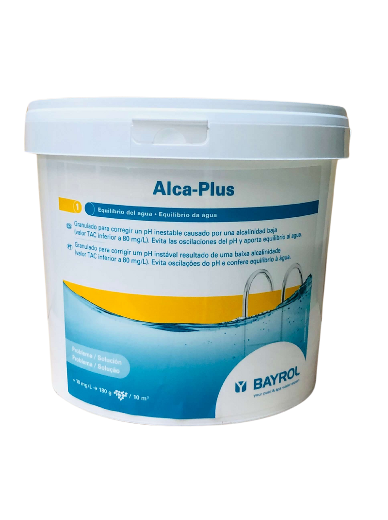 ALCA-PLUS GRANULADO FINO 5 KG BAYROL - Aumenta a Alcalinidade da Agua das Piscinas