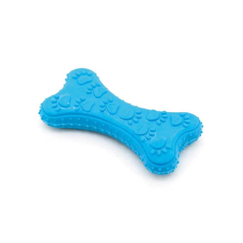 Osso Azul Termoplastico 15cm - Brinquedo para Cão
