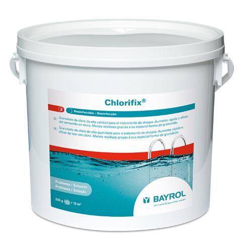 CHLORIFIX GRANULADO 5 KG BAYROL - CLORO RAPIDO PARA PISCINAS