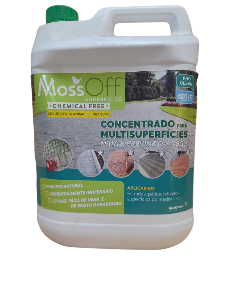 ISOTEK MOSSOFF SUPERFICIES 5L - Elimina Musgo e Algas