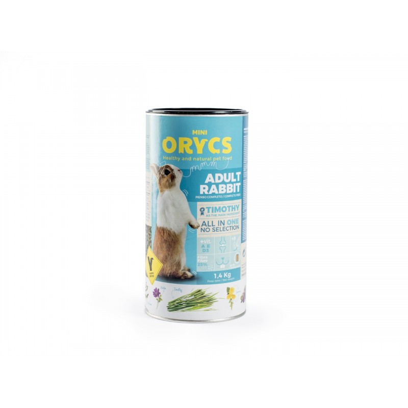 Mini Orycs Coelho Adult 1.4Kg - Comida para Roedores